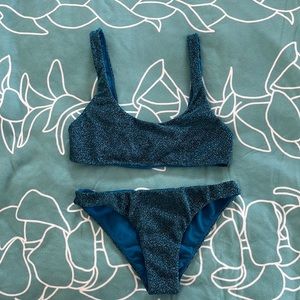 Mikoh sparkly blue bikini